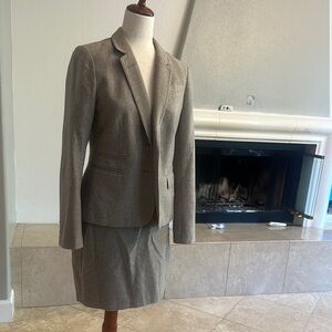 Banana Republic Taupe Blazer and Skirt Set